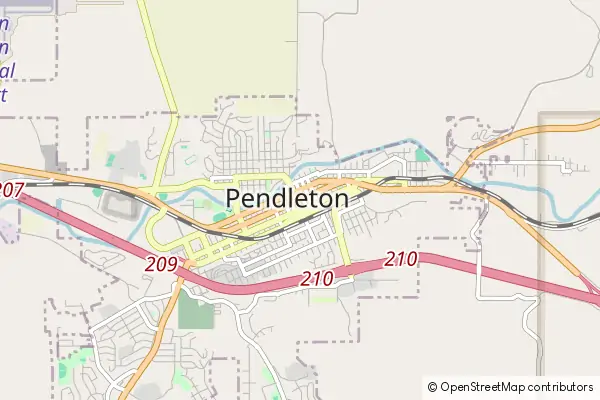 Mapa Pendleton