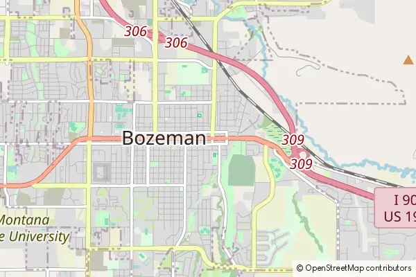 Mapa Bozeman