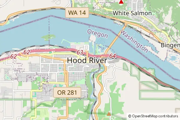 Mapa Hood River