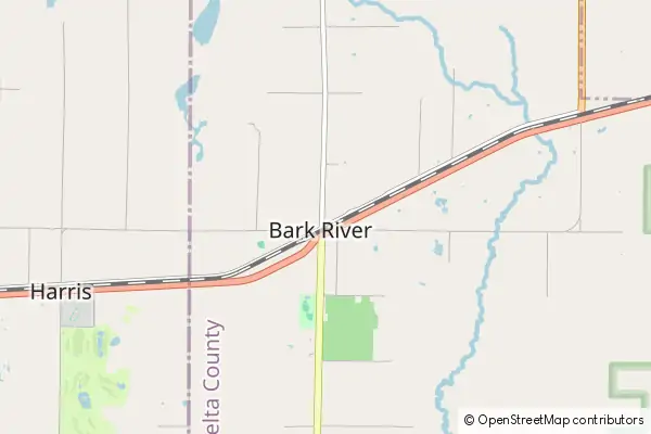 Mapa Bark River