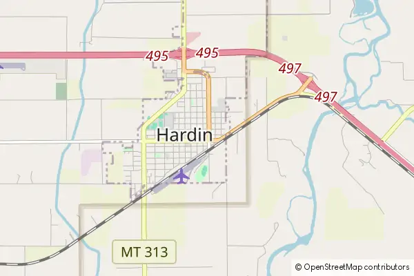 Mapa Hardin