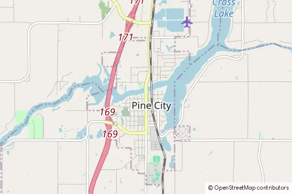 Mapa Pine City