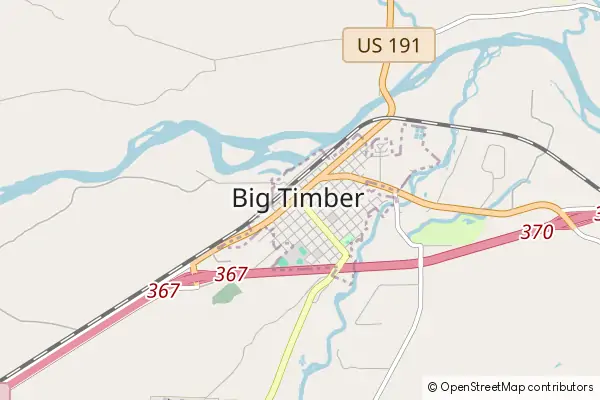 Mapa Big Timber