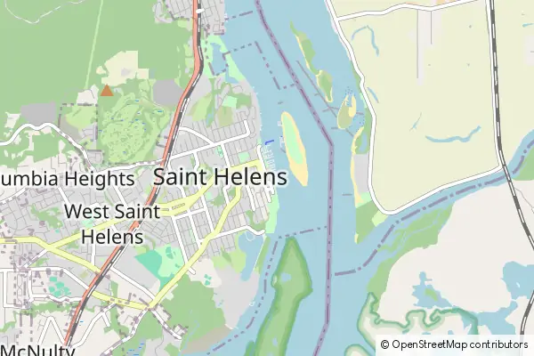 Mapa Saint Helens