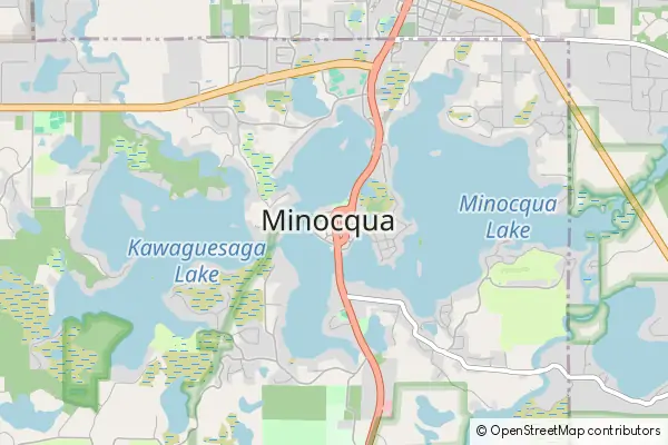 Mapa Minocqua