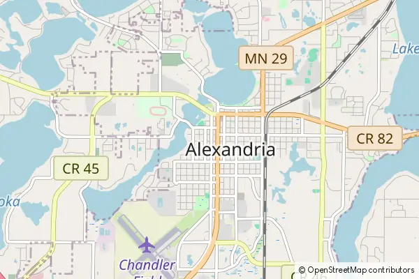 Mapa Alexandria