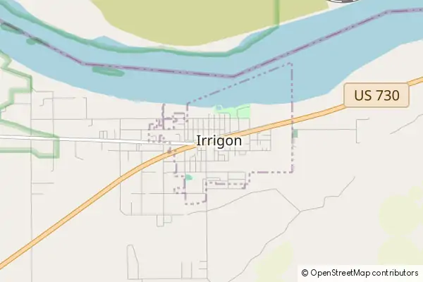 Mapa Irrigon