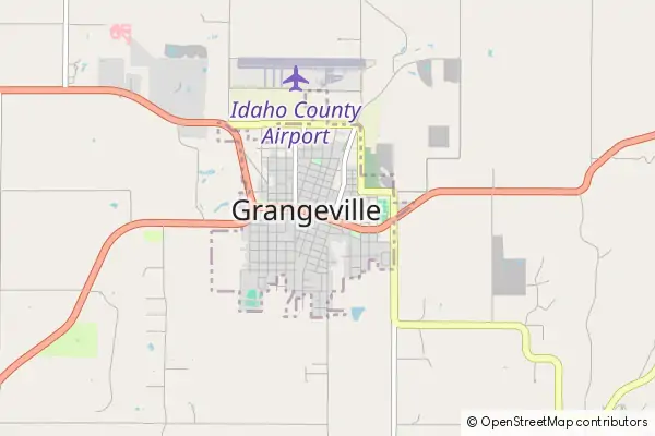 Mapa Grangeville