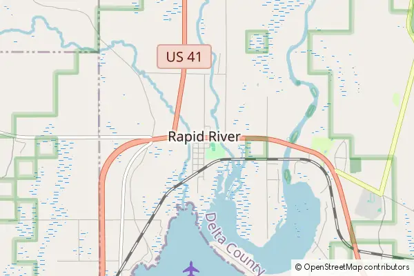 Mapa Rapid River