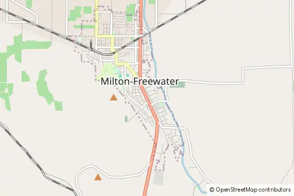 Mapa Milton Freewater