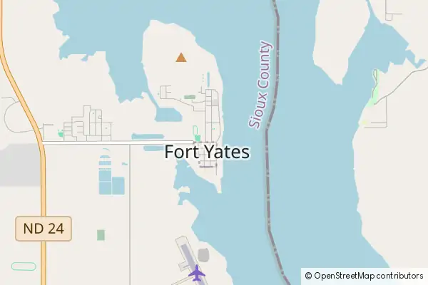 Mapa Fort Yates