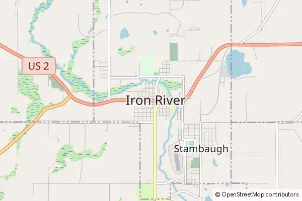 Mapa Iron River