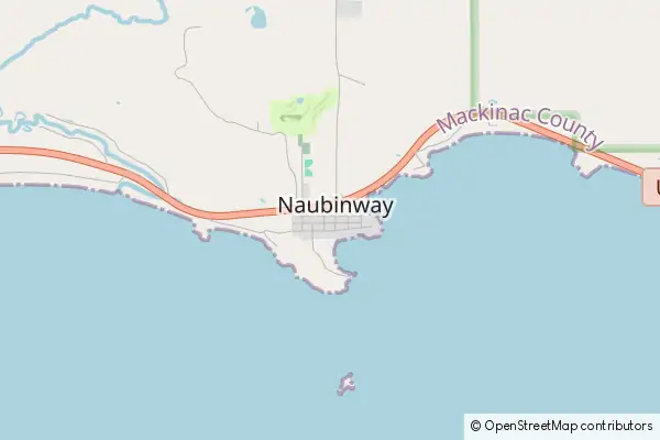 Mapa Naubinway