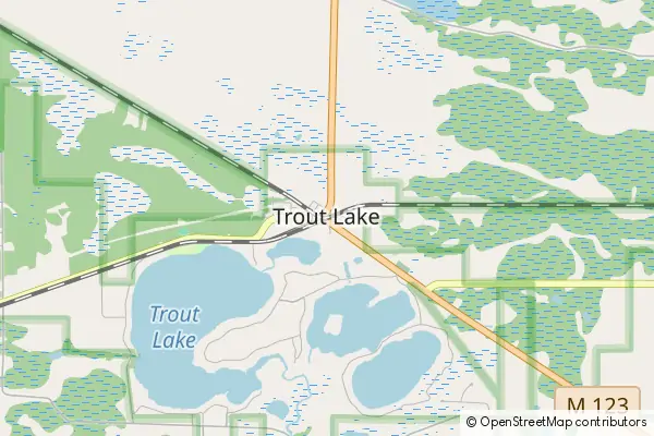 Mapa Trout Lake