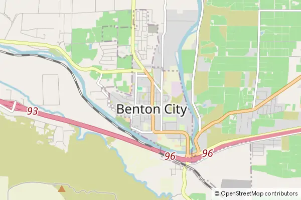 Mapa Benton City