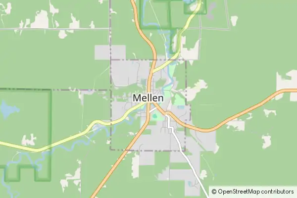 Mapa Mellen