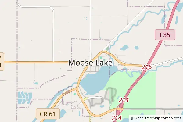 Mapa Moose Lake