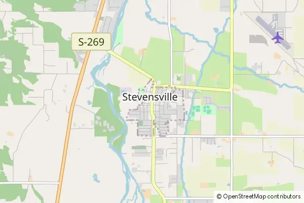 Mapa Stevensville