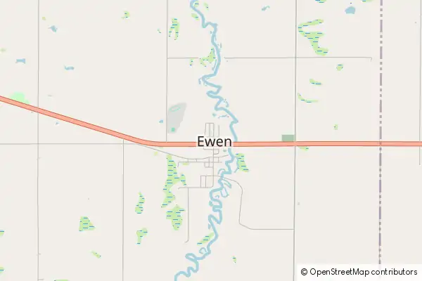 Mapa Ewen