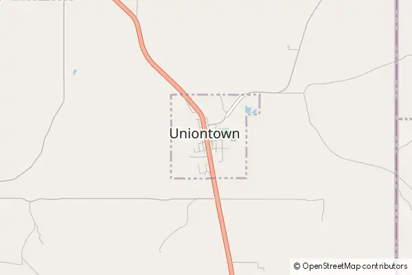 Mapa Uniontown