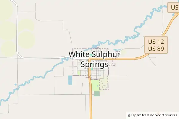 Mapa White Sulphur Springs