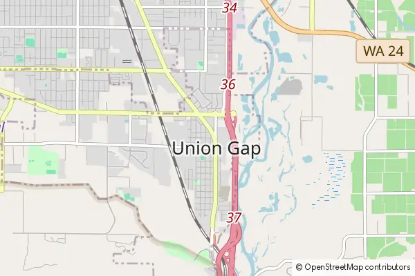 Mapa Union Gap