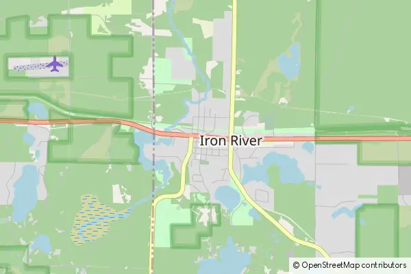 Mapa Iron River