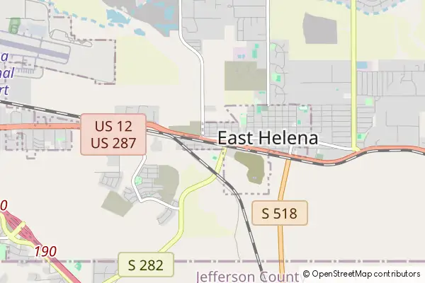 Mapa East Helena