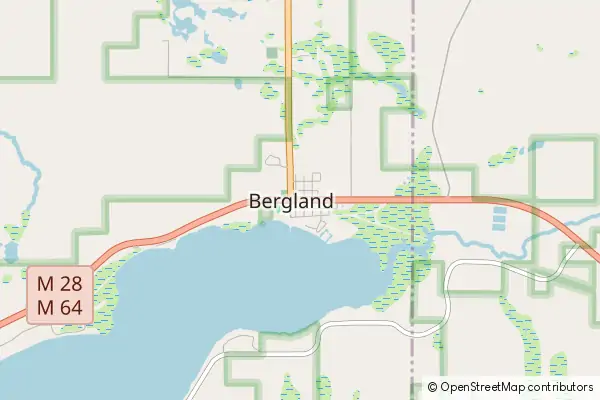 Mapa Bergland