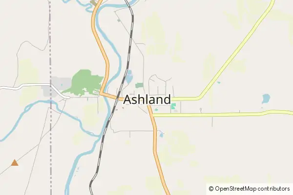 Mapa Ashland