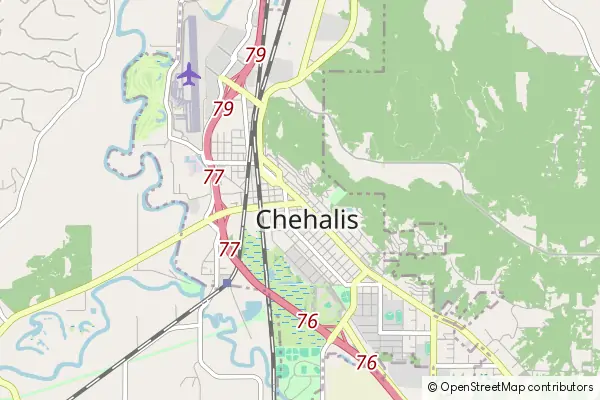 Mapa Chehalis