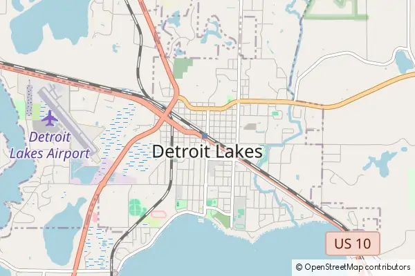 Mapa Detroit Lakes