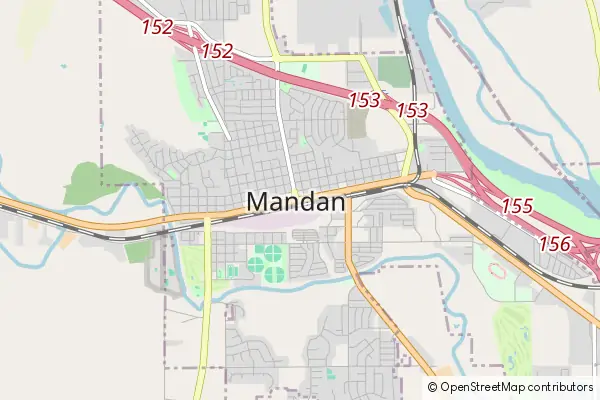 Mapa Mandan