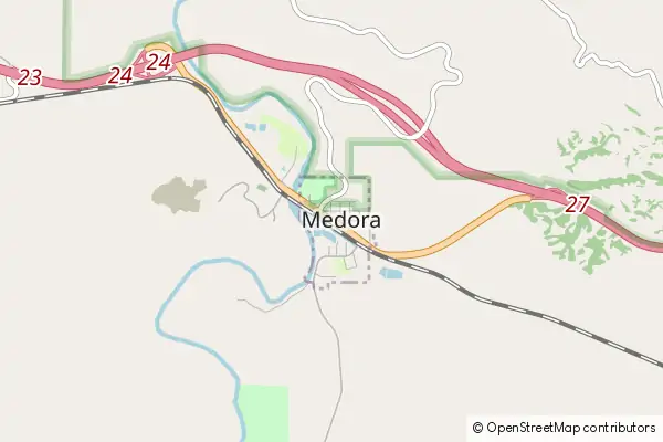 Mapa Medora