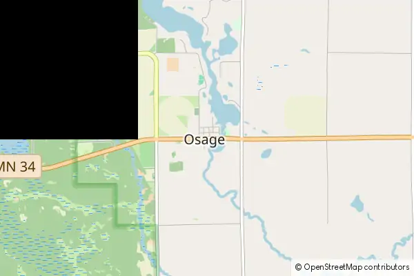 Mapa Osage