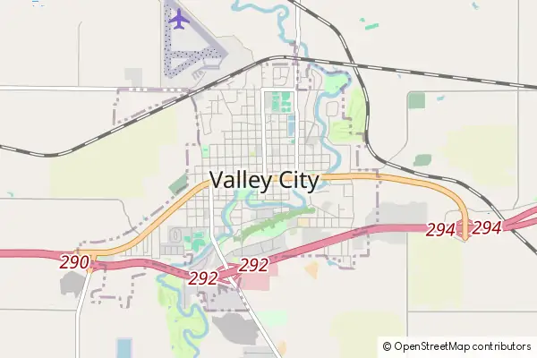 Mapa Valley City