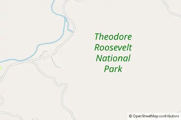 Mapa Park Narodowy Theodore Roosevelt