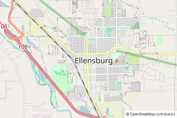 Mapa Ellensburg