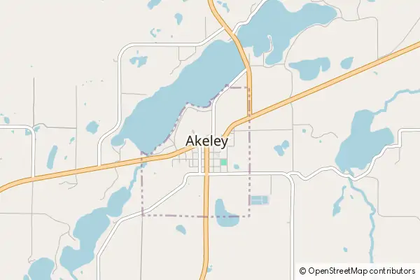 Mapa Akeley