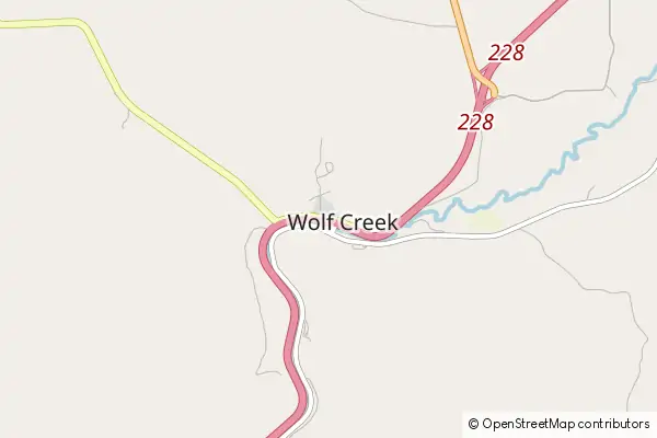 Mapa Wolf Creek