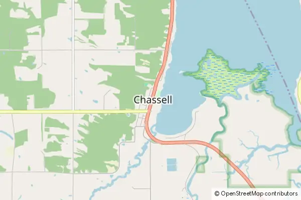 Mapa Chassell