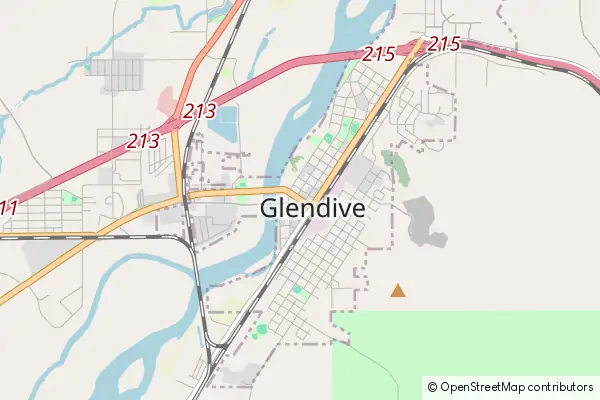 Mapa Glendive