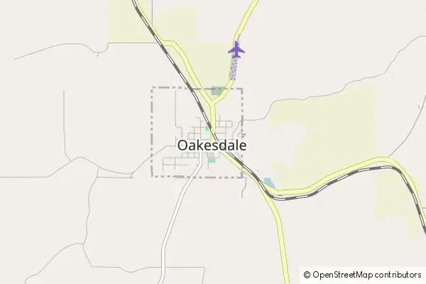 Mapa Oakesdale