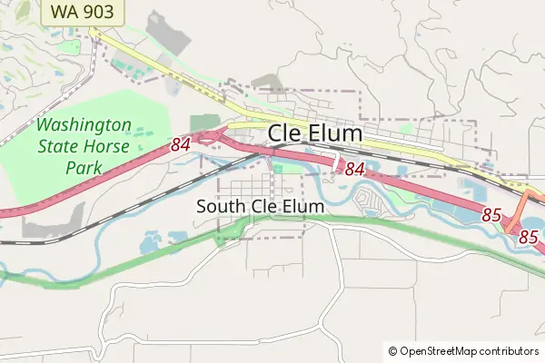 Mapa South Cle Elum