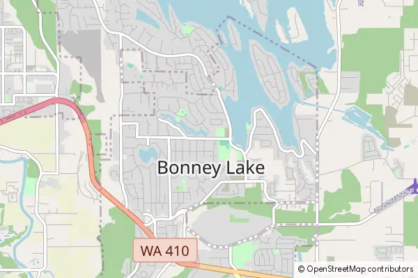 Mapa Bonney Lake