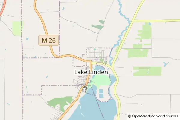 Mapa Lake Linden