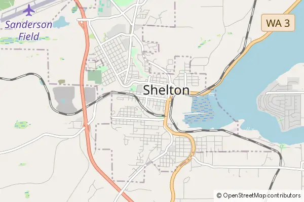 Mapa Shelton