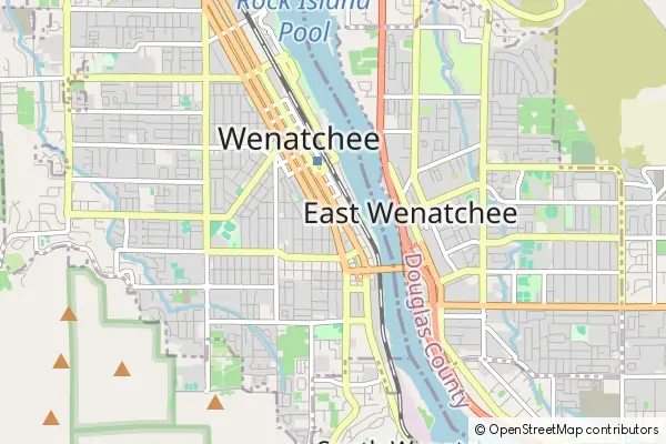 Mapa Wenatchee