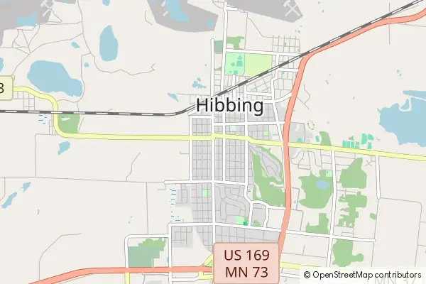 Mapa Hibbing