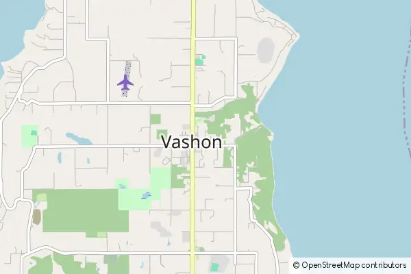 Mapa Vashon